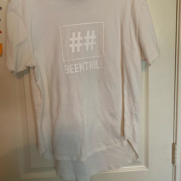 #BEENTRILL# ALL WHITE TEE - Picture 4 of 4